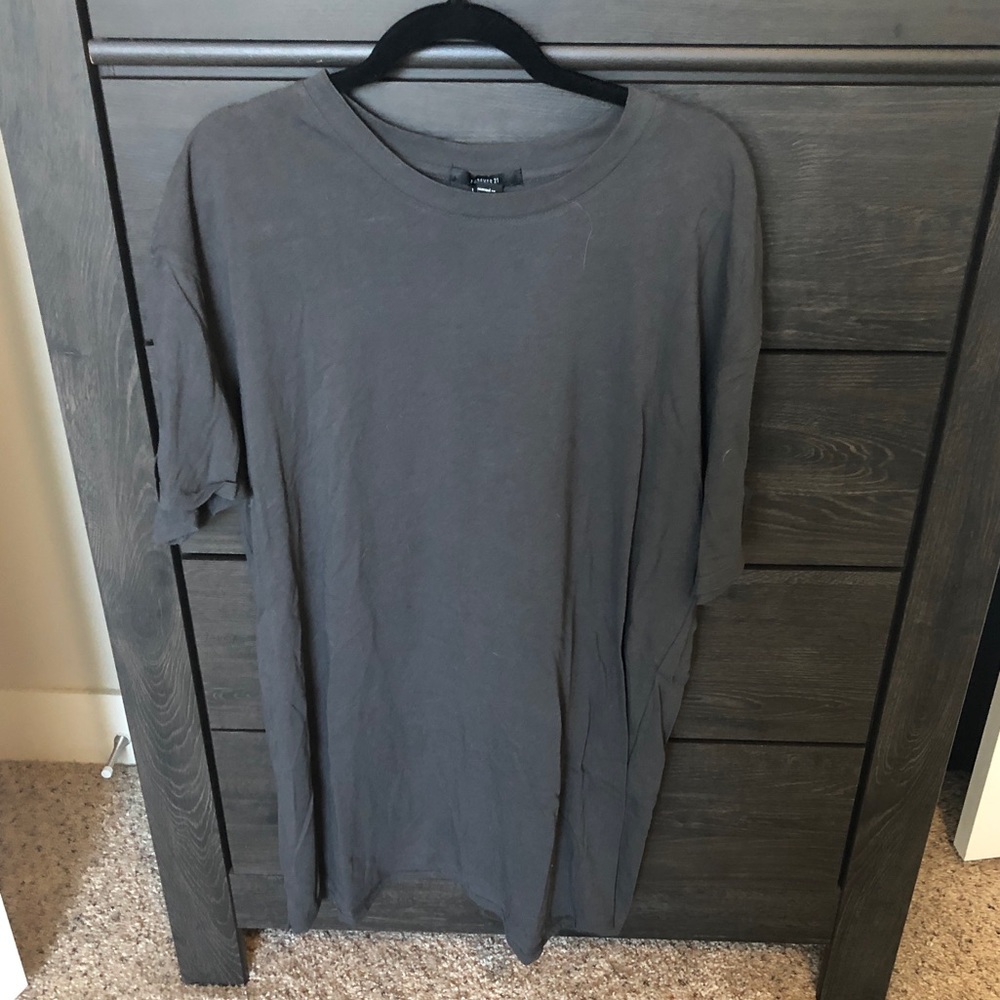 Gray T-shirt dress